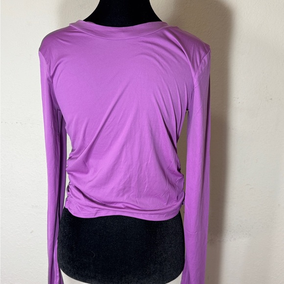 Free People Movement On Point Reversible Layer Purple Long Sleeve Top - S & M - Picture 4 of 6